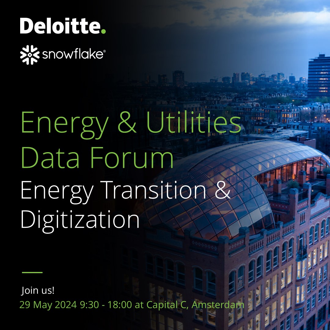 Join Deloitte & @SnowflakeDB's European Energy & Utilities Data Forum, taking place at Amsterdam's Capital C on 29 May). Explore #data trends with experts. 📣 Register: deloi.tt/44gTlam

--
#EnergyData #SnowflakeSummit