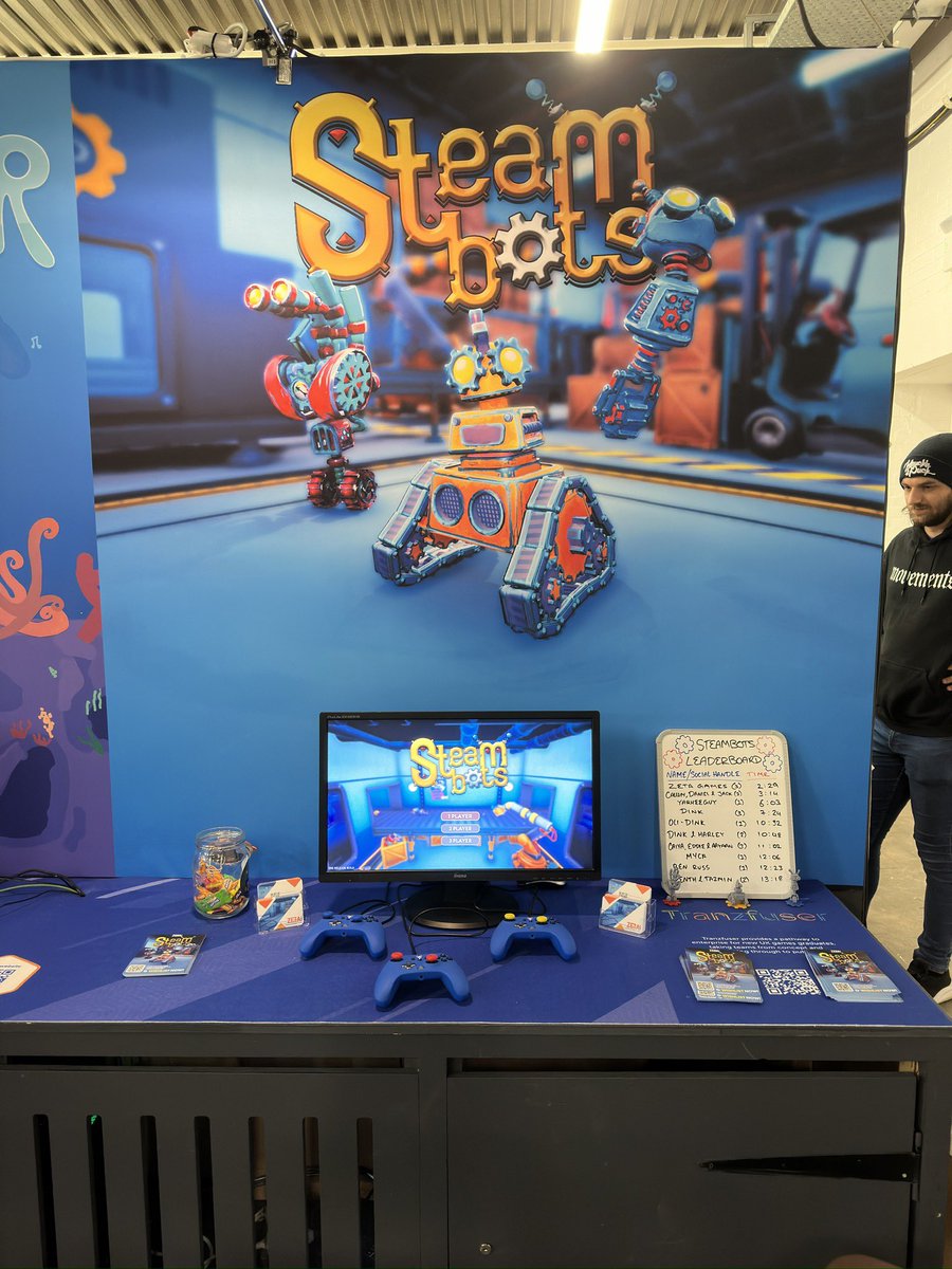 A great first day at <a href="/WASDlive_/">WASD</a> yesterday! If you haven’t already, be sure to check out Steambots! 🤖🎮

#WASD #indiedev #indiegame
