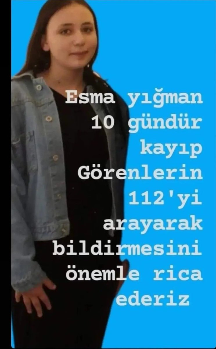 ❗️LUTFEN PAYLAŞALIM ❗️ KAYIP ESMA YIĞMAN 17 yasinda Samsun Ladik'te kaybolmuştur. En son bir tıra binerken kamera kayıtlarında görülüyor AİLESİ çok perişan görenlerin duyanların 112'ye haber vermelerini rica ediyoruz. #Kayıp