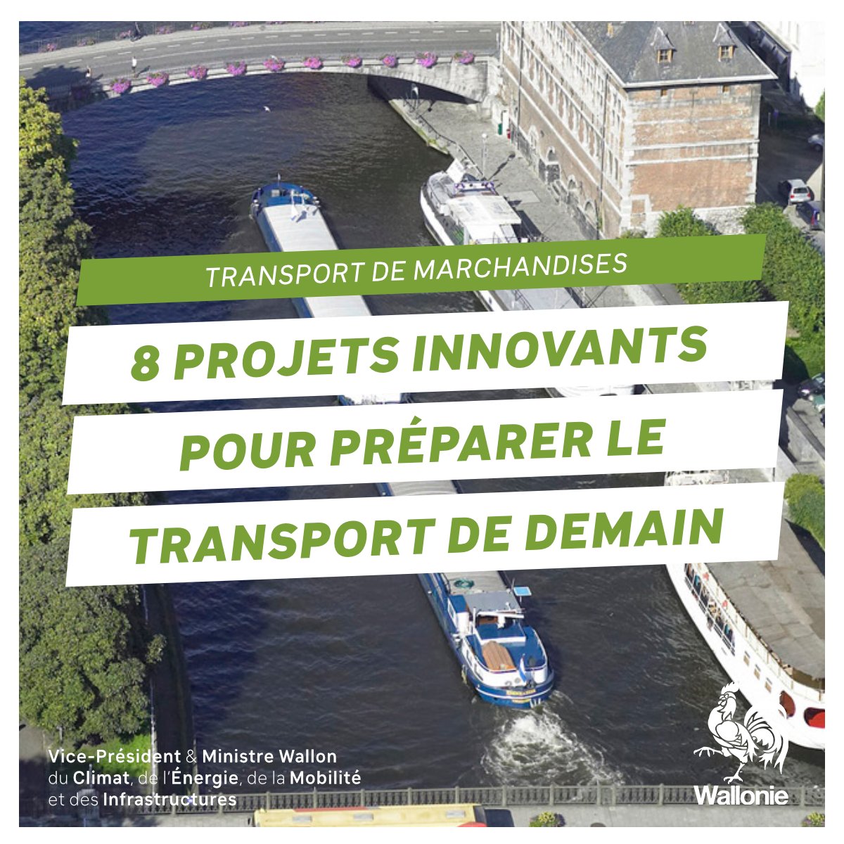 🚛 La Wallonie investit dans l'avenir du transport de marchandises avec 8 projets innovants ! Soutenues à hauteur de 422 000 euros, ces initiatives visent à réduire de 35% les émissions de gaz à effet de serre d'ici 2030 ! ℹ️ bit.ly/4bbILDN