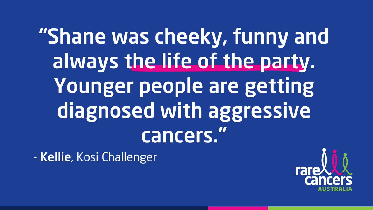 Shane was just 35 when he passed away from colorectal cancer. His story inspired neighbour and friend Kellie to take on the #kosichallenge last month, raising funds and awareness for people with rare cancers.