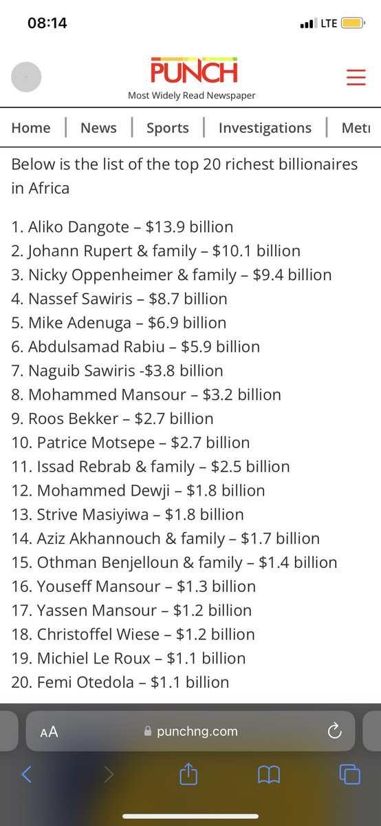 @Ezichiozoigbo @pontrol_777 This is Africa Forbes list for 2024 how come your useless brothers ain’t there ?