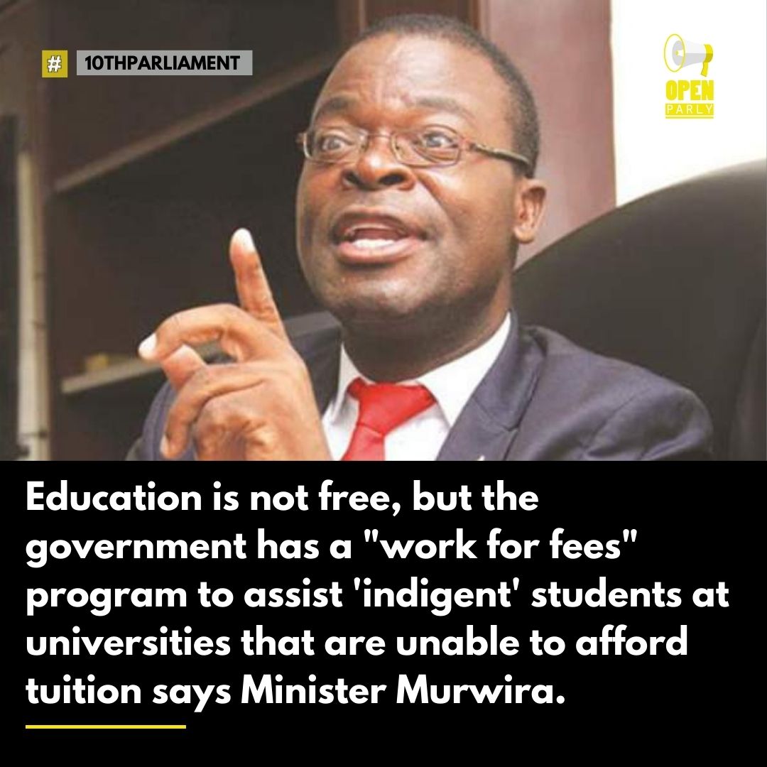 Zimbabwe's Higher Education Minister Prof. Amin Murwira affirms that a 'work for fees' program aids underprivileged students in accessing institutions like Midlands State University, which has enrolled over 300 students. He stated this during the March 20 parliamentary session in…