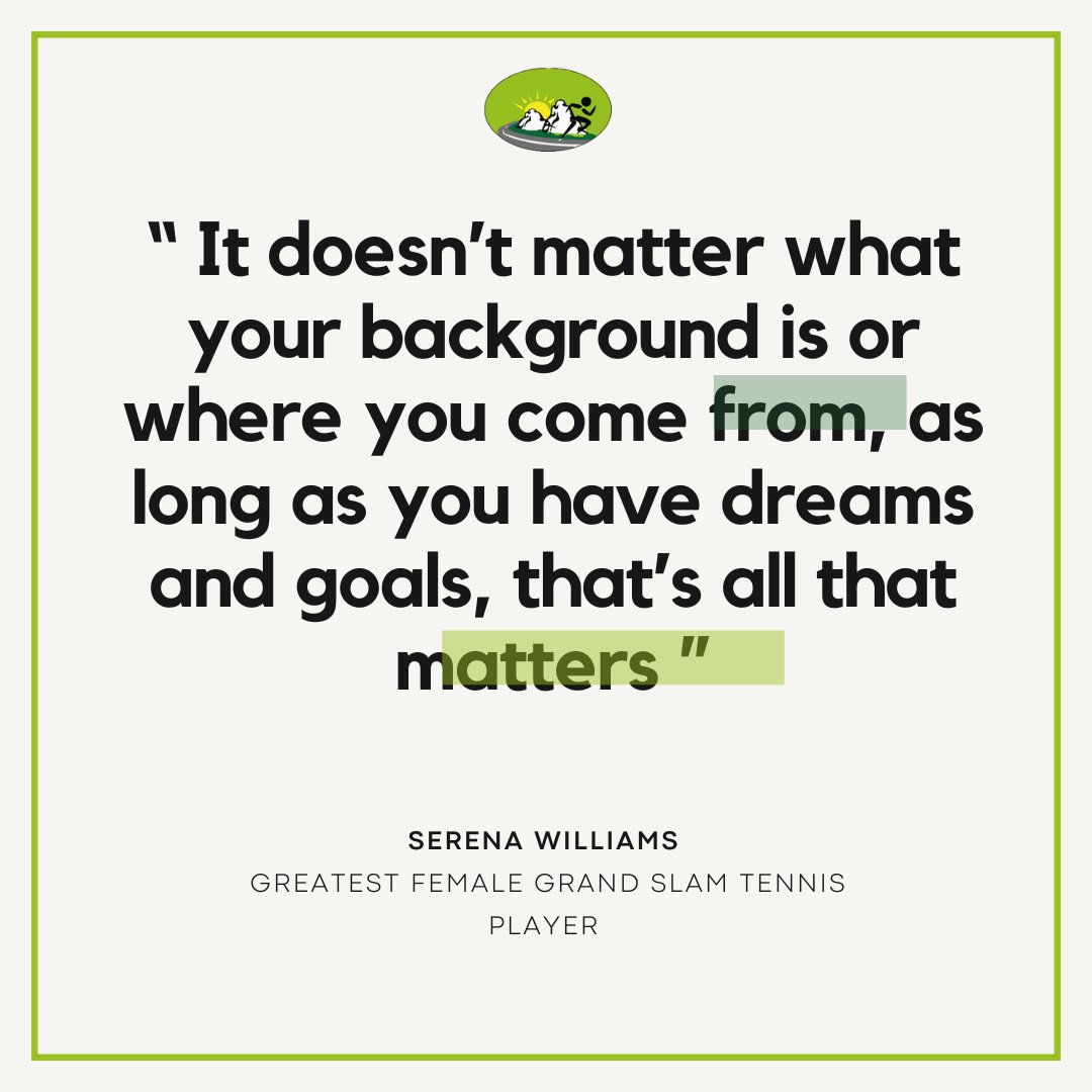 The world’s greatest female grand slam tennis player Serena Williams, urges us to always have dreams and goals, because they will always be valid for as long as we believe and work upon achieving them. #SocialImpact #motivationfriday