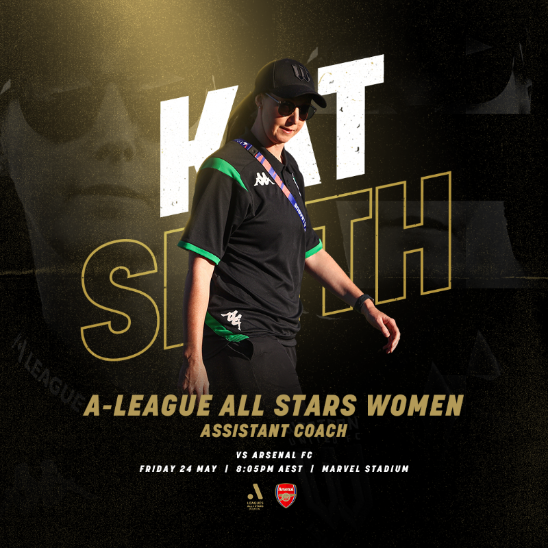 wufcofficial's tweet photo. Our own @Kat_Smith_7 will help make history as an assistant coach of the inaugural @aleaguewomen All Stars squad 🌟

Congratulations on an outstanding achievement, Kat 💚🖤