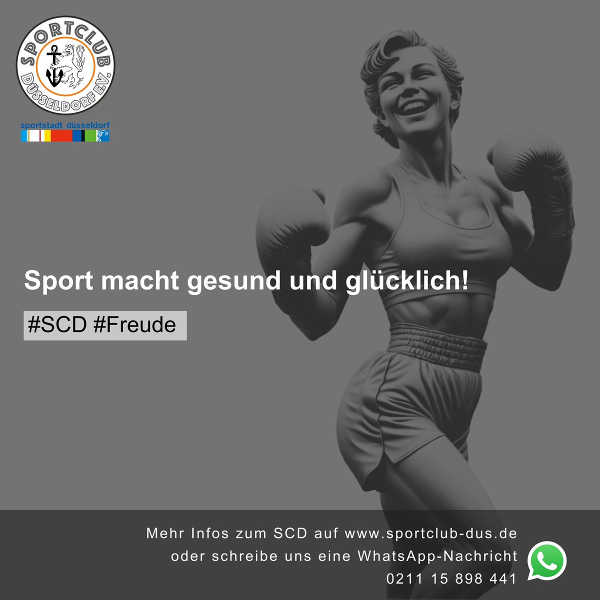 Ob ein schneller Lauf, eine CrossFunc-Session oder ein energiegeladenes Boxtraining – jede Form von Aktivität verbessert nicht nur unsere körperliche Gesundheit, sondern auch unser mentales Wohlbefinden.
#SportIstGlück #BewegungMachtFreude #StarkWerden #Verein #Düsseldorf