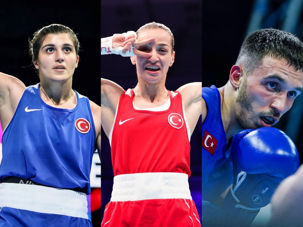 🥊 Avrupa Boks Şampiyonası'nda 3 finalimiz var! Olimpiyat ve dünya şampiyonu Busenaz Sürmeneli (@busenazsurmneli), 4. kez finale çıkacak olan Buse Naz Çakıroğlu (@busenazckroglu) ve ilk şampiyonasında finale yükselen Samet Gümüş (@sametgumus_), altın madalya için mücadele…