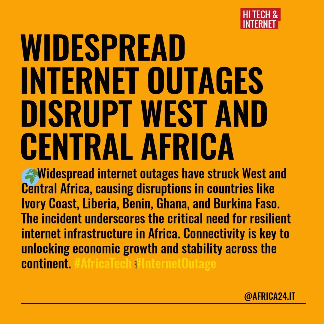 West and Central Africa grapple with internet outages, highlighting the need for stronger digital infrastructure. Connectivity is crucial for Africa's growth and development. #DigitalAfrica #TechProgress
 buff.ly/4dhdZLR