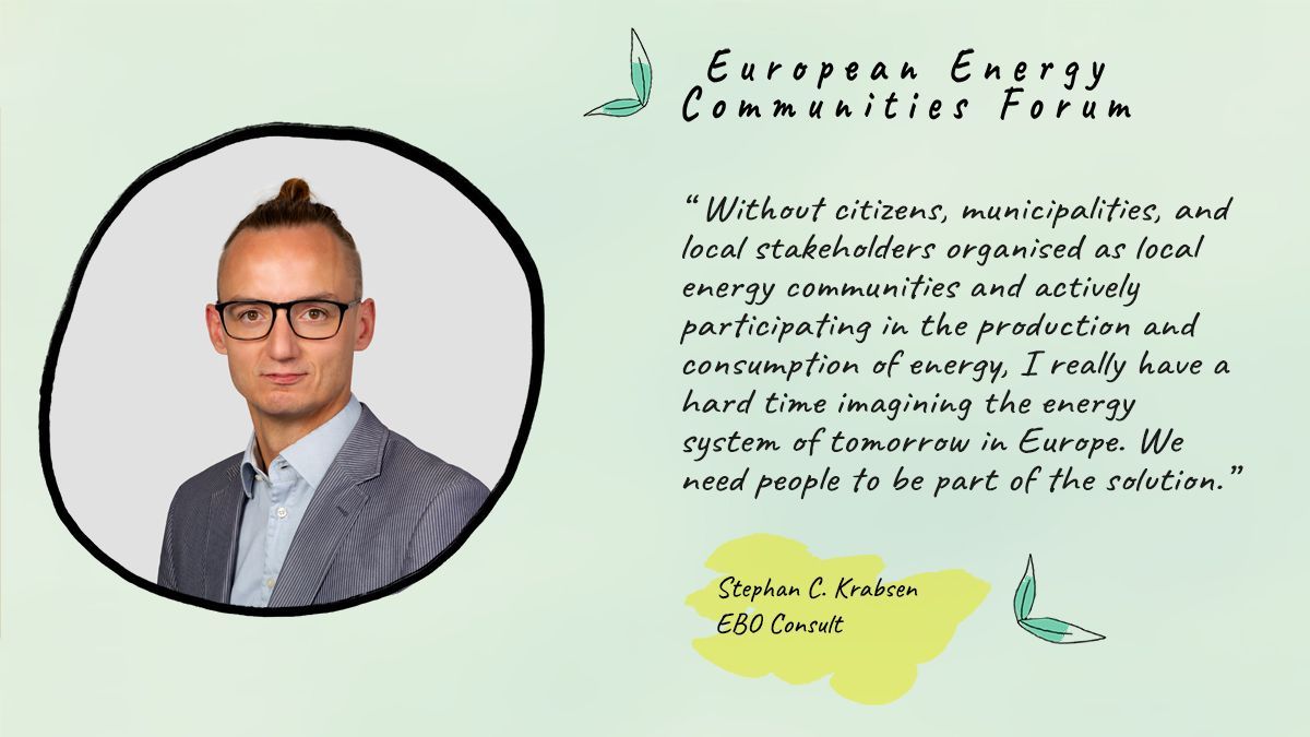 ⏳ Our #EnergyCommunitiesForum is around the corner! ✨ Excited to learn from Stephan C. Krabsen from EBO Consult in the session 'All you can heat: How to develop community-led heating & cooling'. Let’s build the blocks of #EnergyDemocracy! #EECF2024 #CommunityPower