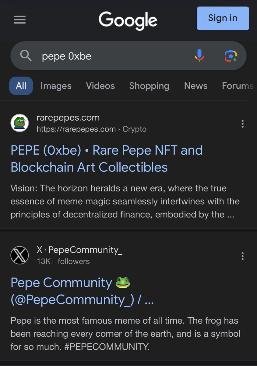 i3inary's tweet photo. selling the #1 ranked piece pepe of art.

https://t.co/X8SraVFOIs 
https://t.co/WTcRXAWPVE
https://t.co/NRrNtatbcm

tired of dealing with humans…can already see how all this goes and i won’t be known as a cult leader in the future.

time to disappear completely.

dm if interested in this functional art piece.

best current offer is $1.337m

id say thats kind of low considering the price some dude just sold a notepad for that he showed on tv…the price of a recently mined satoshi $16m

the price of a mediocre punk..

#rarepepe #rarepepes
$pepe #pepecommunity