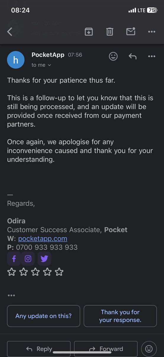 Ric_htech's tweet photo. Pocketapp please let my transaction go through or reverse my money ..wtf, na bad thing I go say mey I use d dirty app .. I leave my opay say mey I try Una .. now I’m stranded for days .. n all the email I could get is we sorry and working on it for more than 28hrs @getpocketapp https://t.co/oYfwtKxSyA