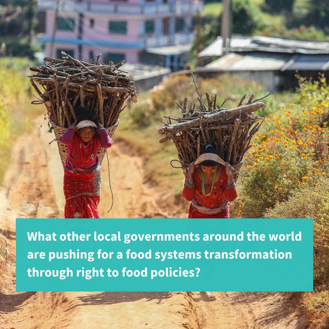➡️Local governments, civil society and social movements are pushing for a #foodsystems transformation through #righttofood policies.

✨The key paradigm shift is recognizing local authorities as relevant actors and promoting communities' demands.

👉bit.ly/3S4mwcW