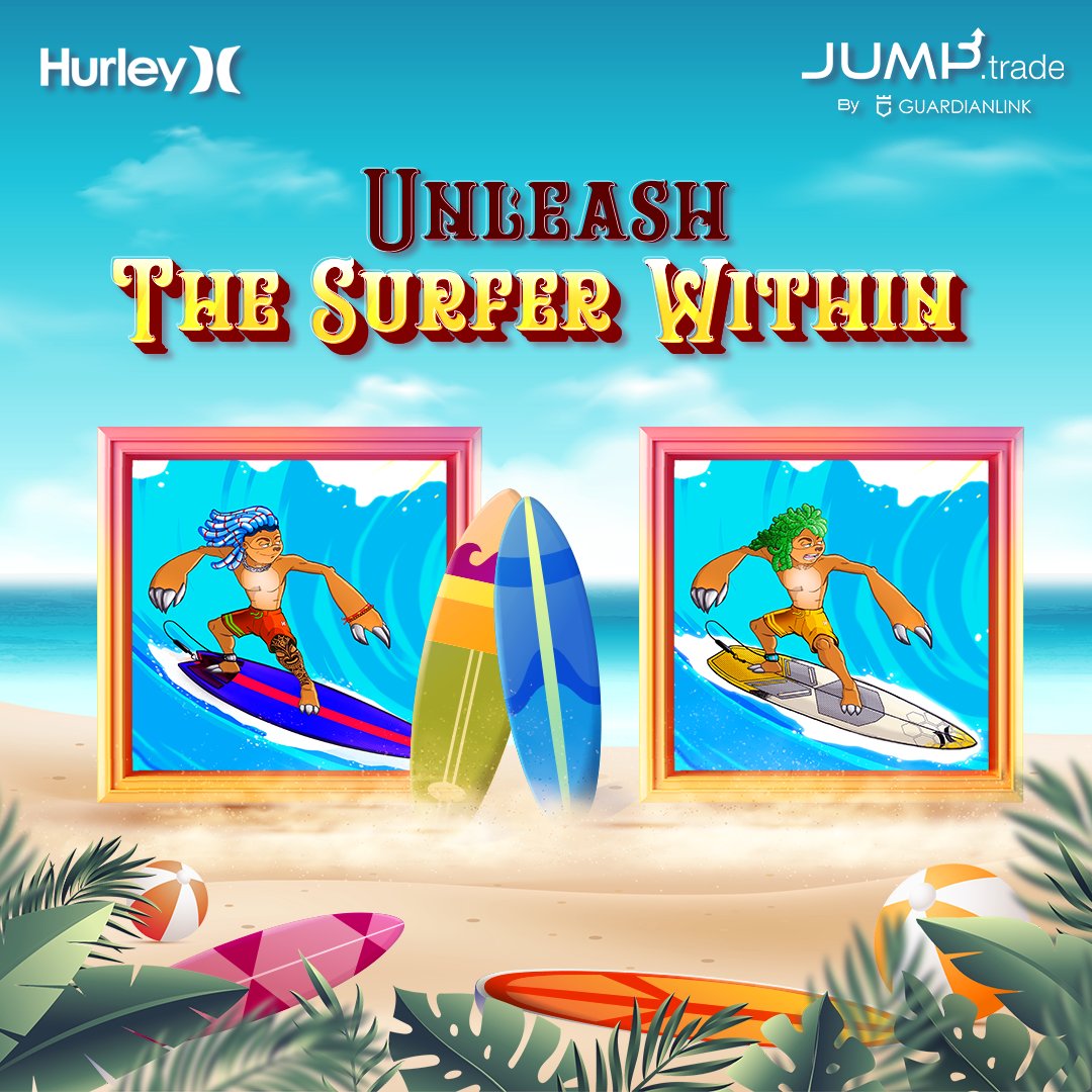 How about experiencing the surfing thrill in the blockchain realm with us? Explore 👉hurley.jump.trade #Web3gaming #BlockchainGaming #NFTCommmunity