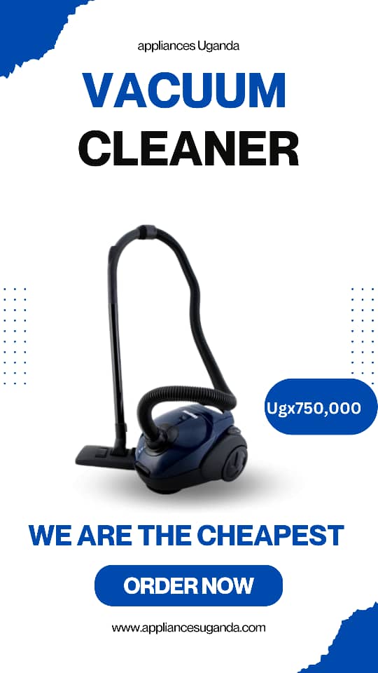 Say goodbye to dust and dirt with our budget-friendly Vacuum Cleaner! Get yours today at @appliancesug26 for just Ugx 750,000/=. Keep your home clean and fresh without breaking the bank. Don't miss out, order now via appliancesuganda.com #AppliancesUg