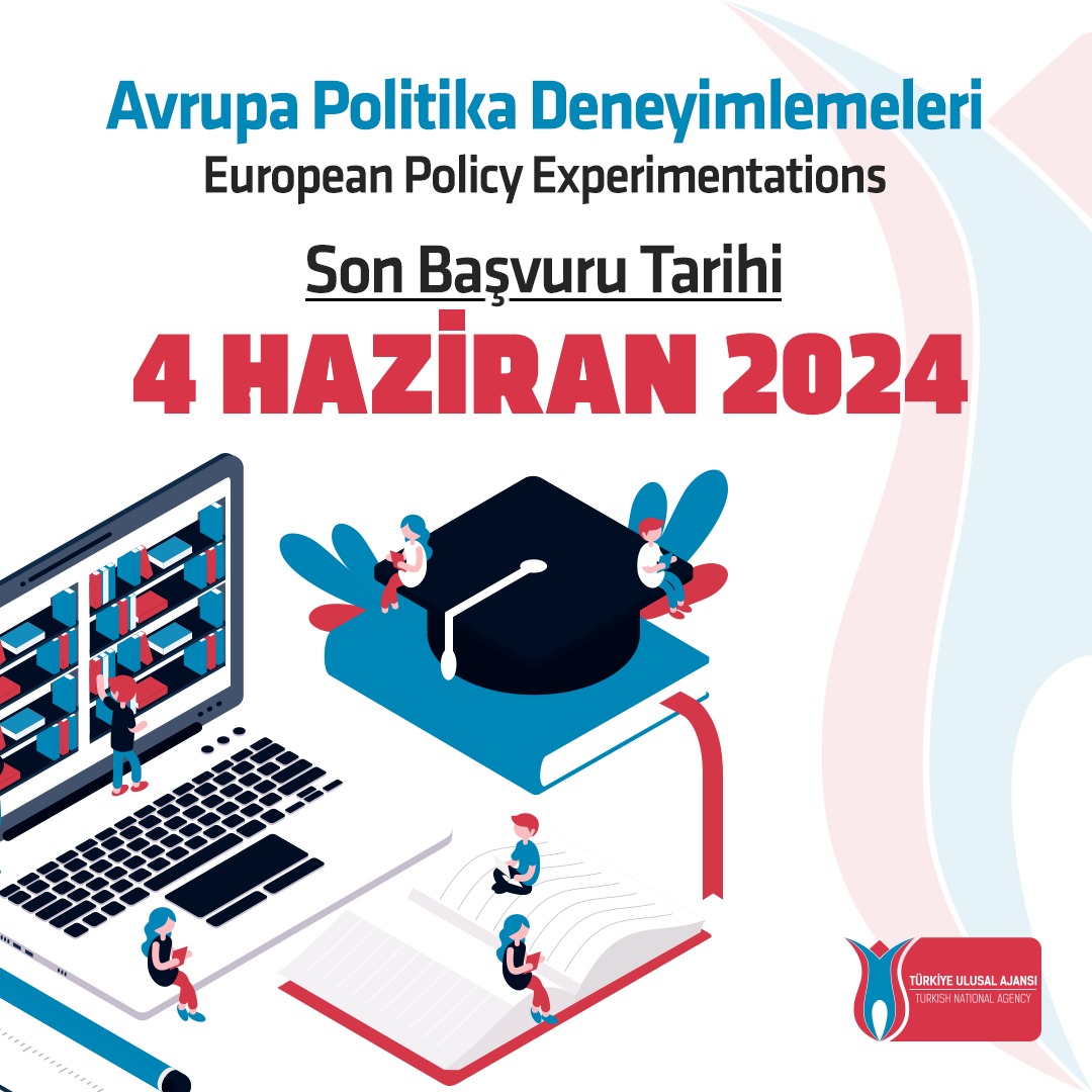 Son gün 4 Haziran 2024! Erasmus+ Merkezi projelerinden olan Avrupa Politika Deneyimlemeleri (European Policy Experimentations) için son başvuru tarihi 4 Haziran 2024, BSİ 17:00 Başvuru sayfası: ec.europa.eu/info/funding-t…