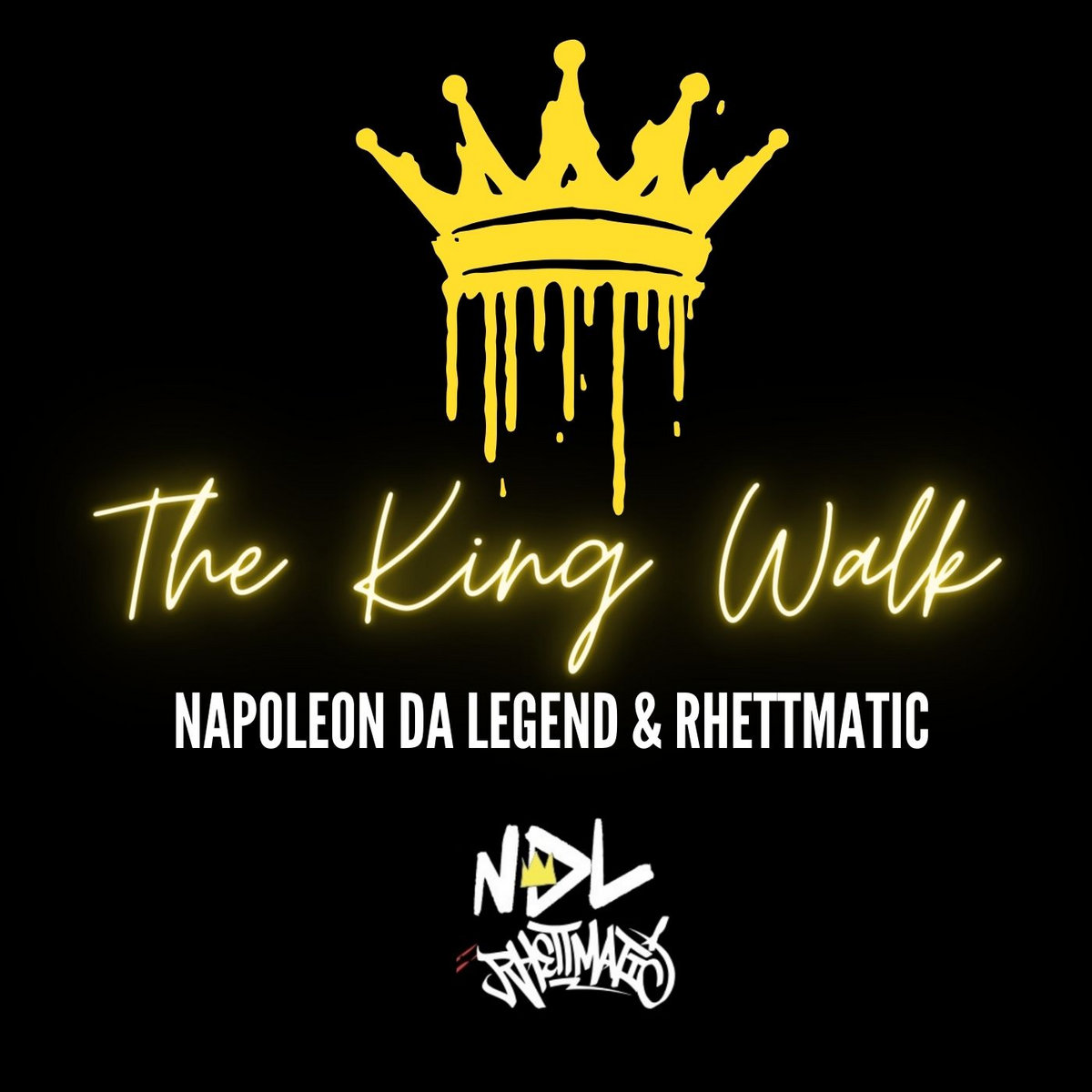 'THE KING WALK' @TeamNDL x @rhettmatic Taken from the upcoming album 'LEGMATIC' by Napoleon Da Legend and Dj Rhettmatic droppin' 05/10/24 👀 🔊 rhettmatic.bandcamp.com/album/the-king…