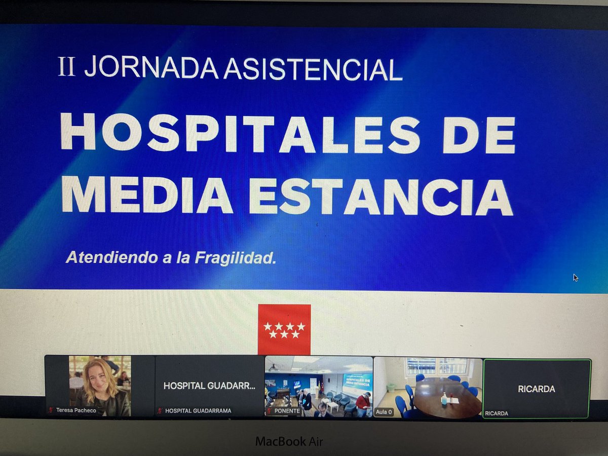 Hoy II Jornada Asistencial Hospitales #mediaestancia @SaludMadrid 📍Atendiendo a la #fragilidad