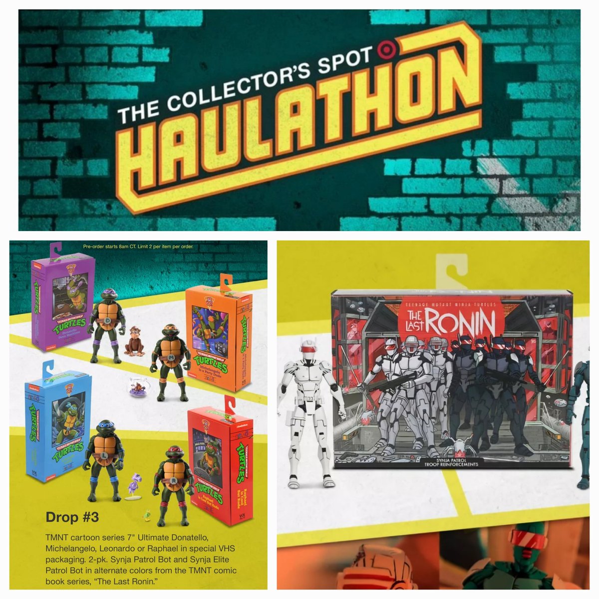 🎯🐢💥ALERT 2💥🐢🎯
#Statoversians!
👁🌛👁
     🫶
Target NECA Haulathon Week  #actionfigures have been revealed!

#neca #necatoys 
#necatmnt #tmnt #ninjaturtles #teenagemutantninjaturtles #target #affiliatemarketing #haulathon
TSOVIN!! - 
Main Landing 👈💥…