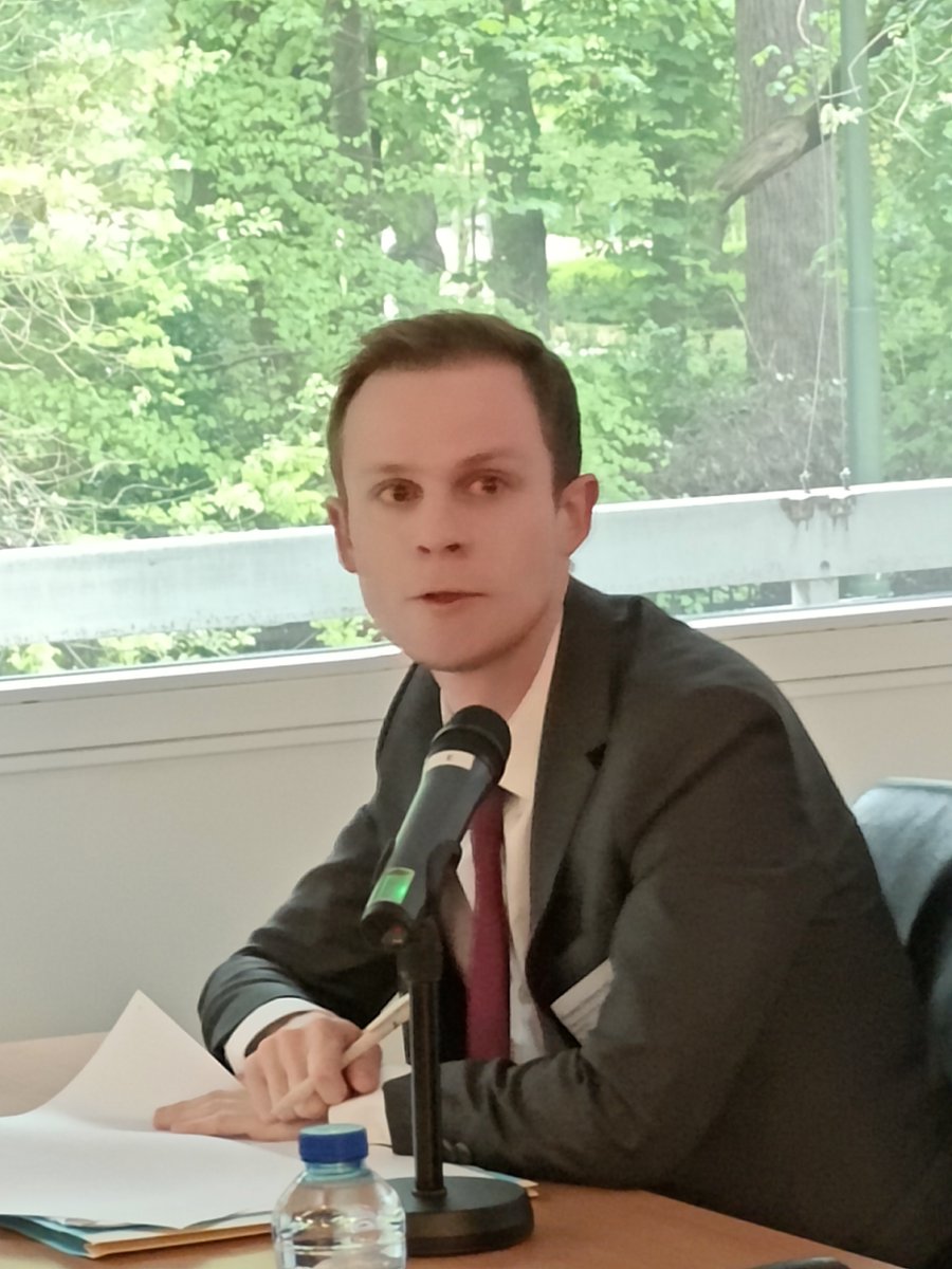 🇪🇺⚖️Atelier 1 : Guillaume Bellot, Magistrat au sein du pôle Coopération familiale et point de contact national du #RJECC, souligne l'importance que ce réseau soit connu auprès des praticiens du droit afin de faire remonter les difficultés d'application des instruments européens.