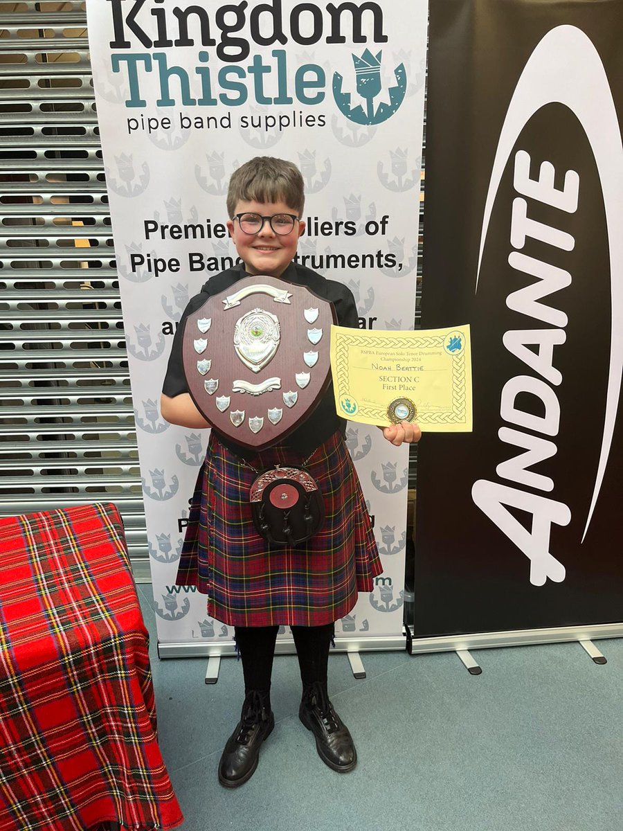 Well done to Noah for competing in Fife Pipe band competition last weekend and receiving 1st place! Congratulations and keep up the great work! #celebratingsuccess #sahs #pipeband #competition #winner #celebratingSAHS