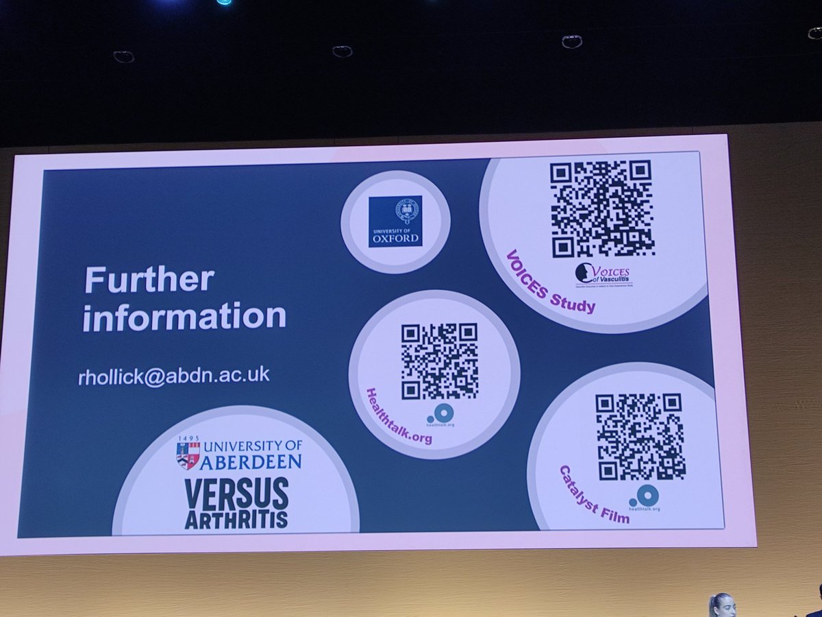ZoiAn (@zoian2) on Twitter photo Amazing presentation <a href="/RJ_Hollick/">Rosemary J Hollick</a> at the #vasculitis SIG at #BSR24
Voices have provided much needed data to improve health services for vasculitis patients.
<a href="/vascuk/">Vasculitis - In memory of John Mills MBE 💙💚</a> <a href="/ukivas/">UKIVAS</a> <a href="/_ERNRITA/">_ERNRITA</a> <a href="/IrishVasculitis/">VIA</a> Amazing presentation <a href="/RJ_Hollick/">Rosemary J Hollick</a> at the #vasculitis SIG at #BSR24
Voices have provided much needed data to improve health services for vasculitis patients.
<a href="/vascuk/">Vasculitis - In memory of John Mills MBE 💙💚</a> <a href="/ukivas/">UKIVAS</a> <a href="/_ERNRITA/">_ERNRITA</a> <a href="/IrishVasculitis/">VIA</a>