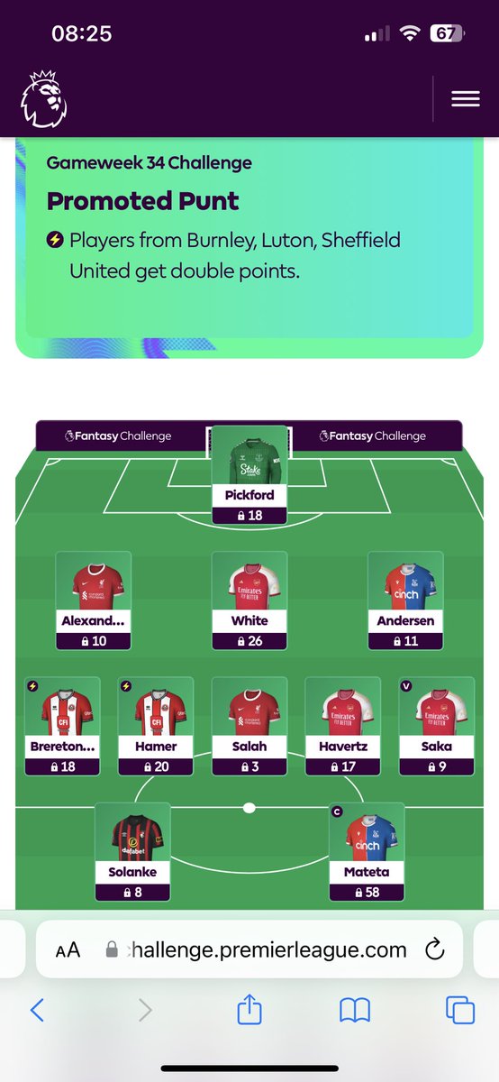 New leader of Fantasy 606 overall - Geraint Owen thanks to 157 pts on Free Hit in Gwk 34 👏🏻 James Abraham wins Fantasy 606 Challenge this week with Captain Mateta and 198 pts 🏆 Code to join Challenge league is ‘ksuhu4’ 👍🏻 #FPL