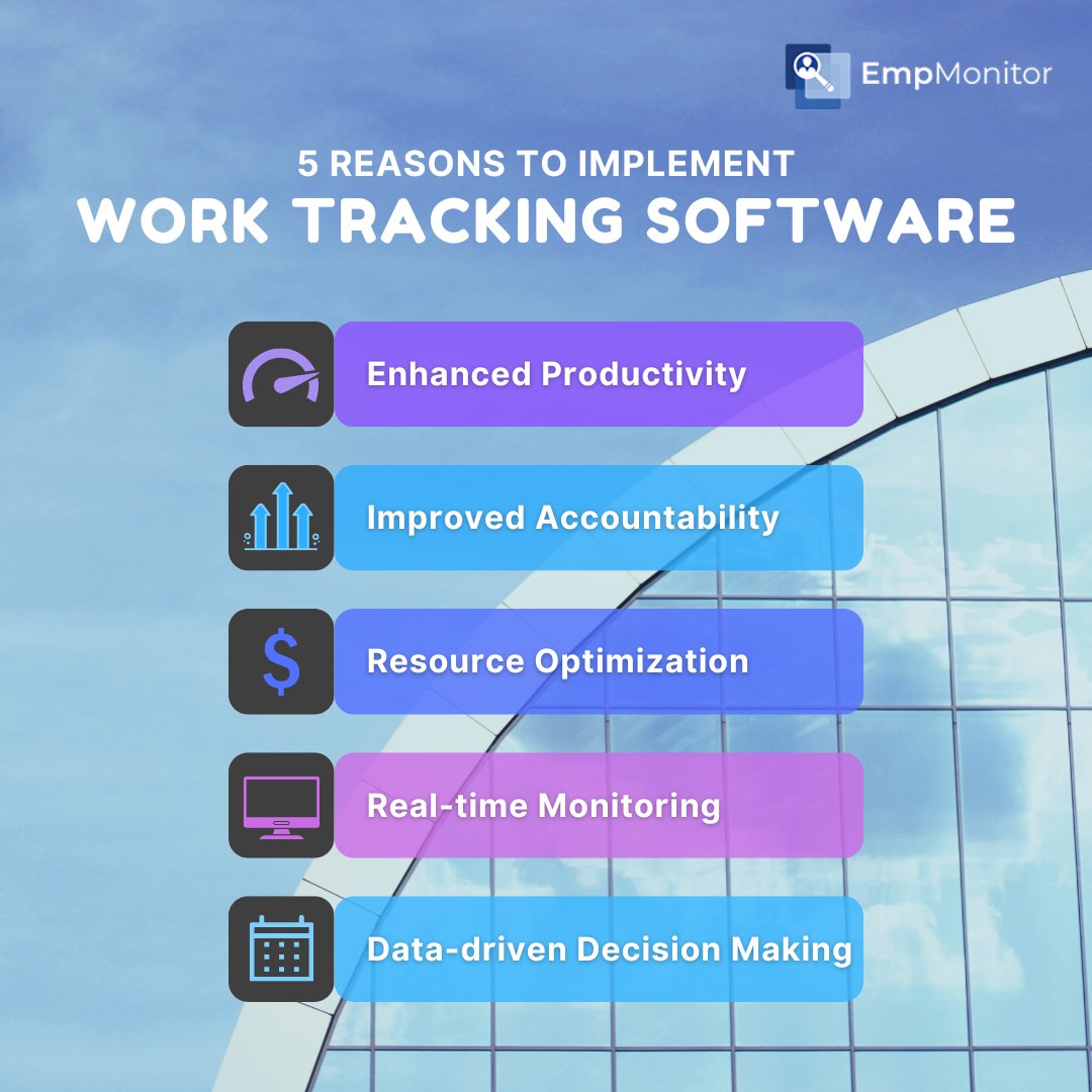 Discover 5 reasons why work tracking software is a game-changer.

From optimizing workflows to empowering data-driven decisions, revolutionize the way you work!💼📈

Elevate your team's performance with EmpMonitor now!

#empmonitor #unlocksuccess #worksmarter #employeemonitoring