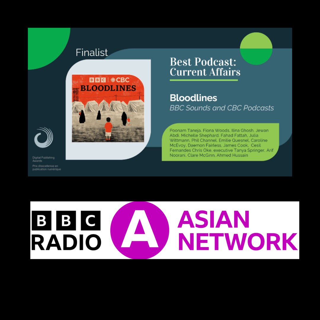 Thank you to @DPAwards for this nomination for Bloodlines. A seven part series by @cbcpodcasts + @bbcasiannetwork x @BBCSounds Do listen: bbc.co.uk/sounds/brand/m…