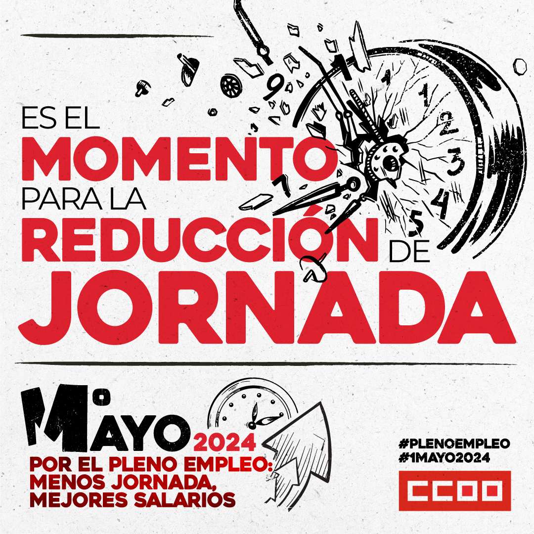 ⏲️ Es el momento de la reducción legal de la jornada de trabajo. Nuestras empresas deben ser más productivas para permitir trabajar menos tiempo. 🛡️ Es vital proteger a quienes generan riqueza a través de su fuerza productiva: la clase trabajadora. #PlenoEmpleo #1Mayo2024