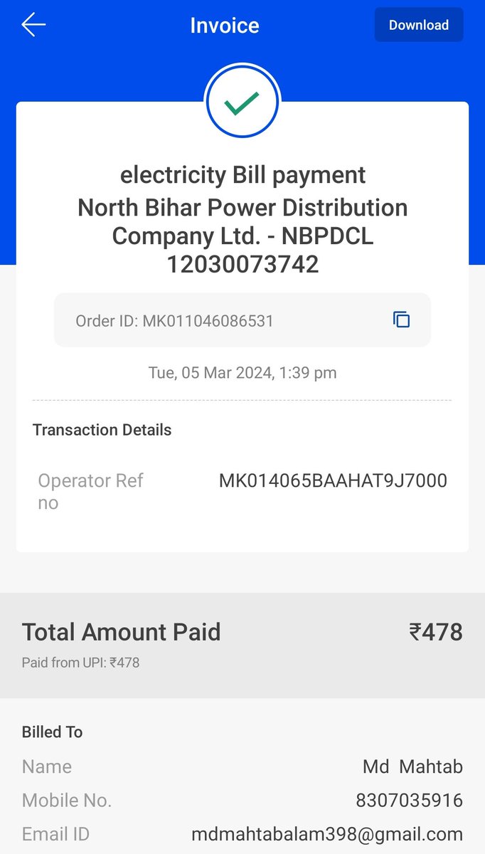 MdMahta63589232's tweet photo. How is that possible? Sirf 1 month ka bill itna kaise aa sakta hai jabki issase pahle ka bill hamesa se kam aaya please ise sudhaar karne ki kripa kare https://t.co/SvE9qNOYC6