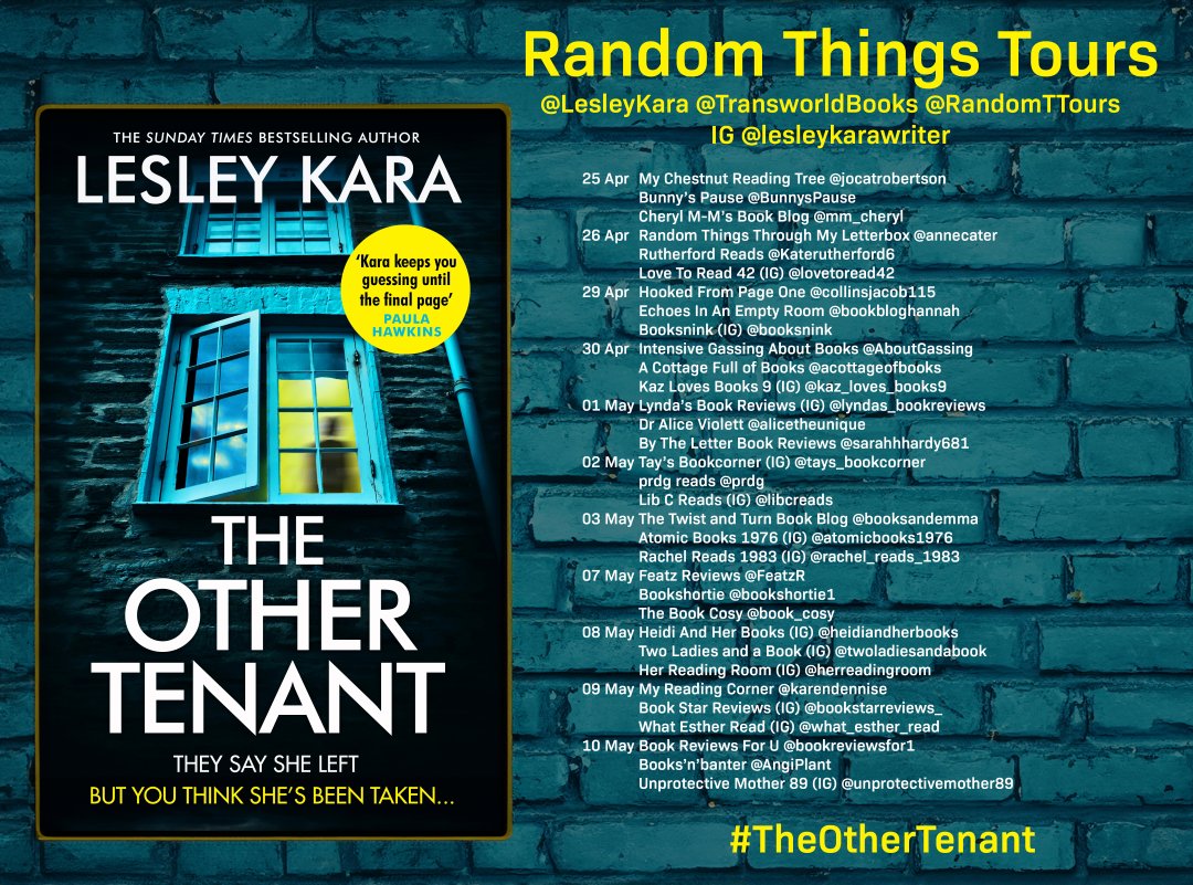 Talking about #TheOtherTenant by @LesleyKara with @TransworldBooks @RandomTTours on Random Things today …thingsthroughmyletterbox.blogspot.com/2024/04/the-ot…