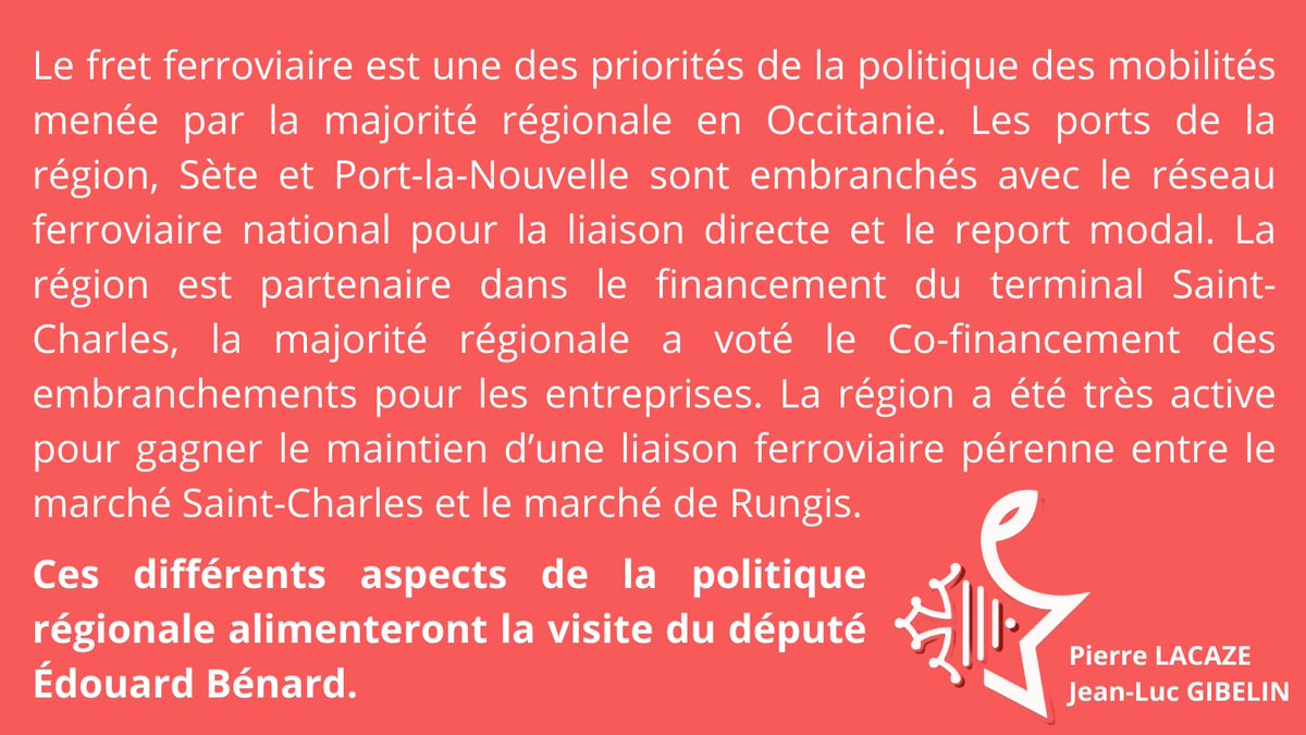 Venue de Edouard Bénard dans les Pyrénées Orientales pour échanger sur la question du Fret