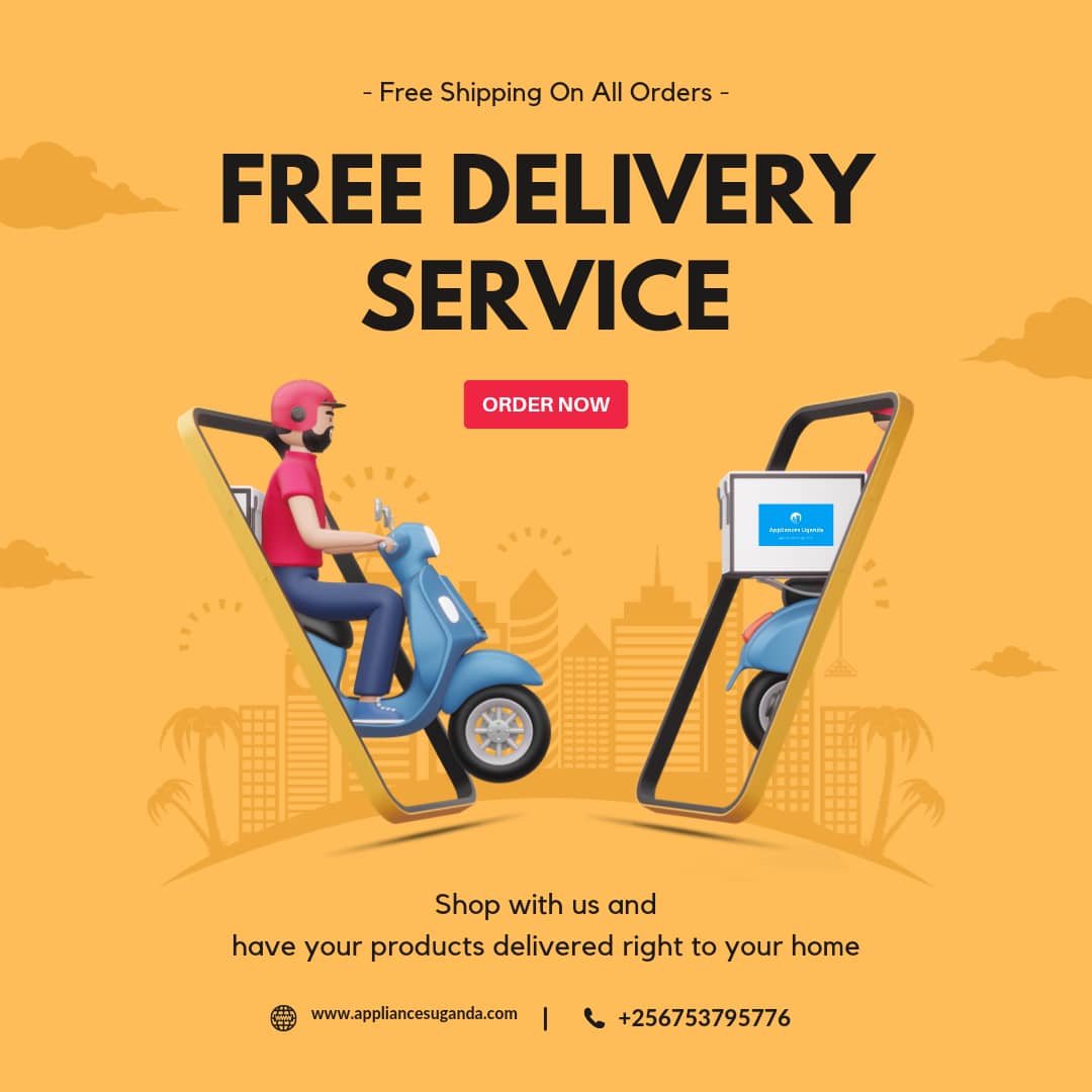 To reduce transport costs ,always contact @appliancesug26 for they provide free delivery of your purchased items check out appliancesuganda.com #AppliancesUg