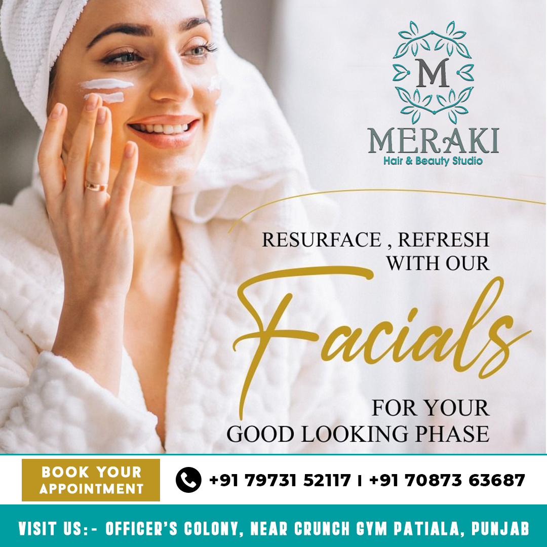Book your appointment
+91 79731 52117 | +91 70873 63687
Visit at: Officer's Colony, Near Crunch Gym Patiala,
#hairoffers #offer #haircare #partymakeup #partyfacial #meraki #hairsservices #hair #haircoloring #hairsmoothening #besthair #keratintreatment #hairtreatment #patiala
