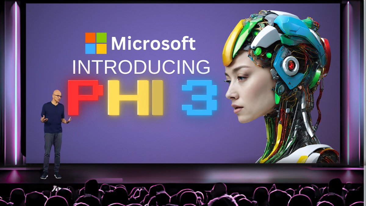 Here is all you need to know about Microsoft's newly announced Phi 3 small language model (SLM): Watch -> youtu.be/p5u5t35jLxs #MicrosoftAI #ai #artificialintelligence #aitools #ainews #newai #newaitools #chatbots