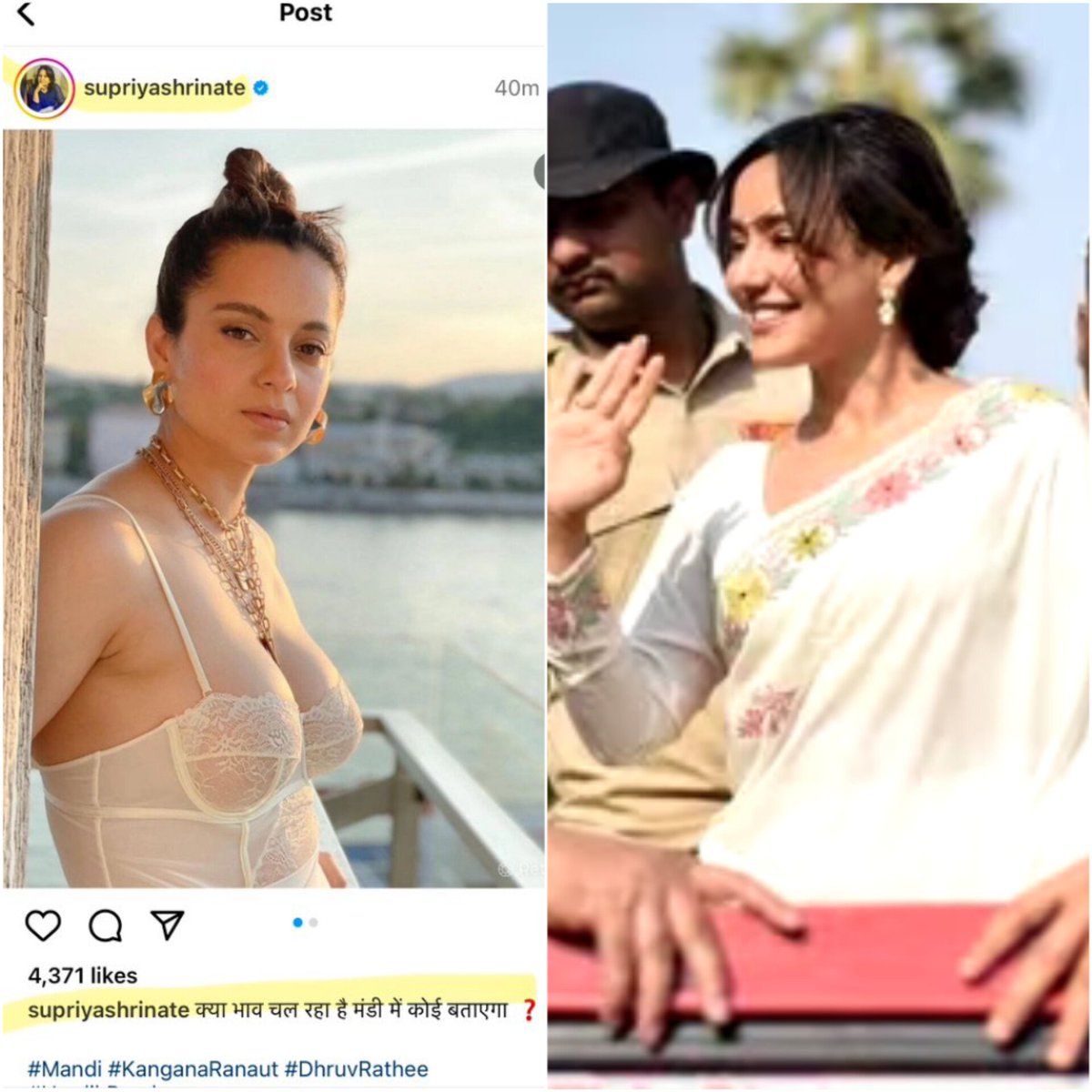 Actress #NehaSharma has been campaigning for Congress, but nobody has abused her using sexual tropes and dirty language like Congress national spokesperson did with #KanganaRanaut and encouraged by none other than Rahul Gandhi.

Liberandus are culture-less misogynistic savages.…