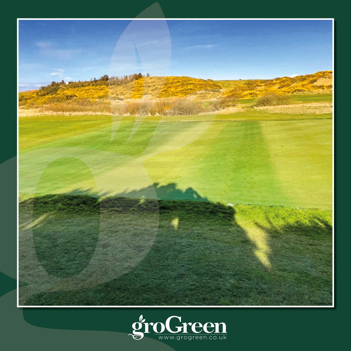 Beautiful day to get an application applied and washed in on the groGreen trial site.