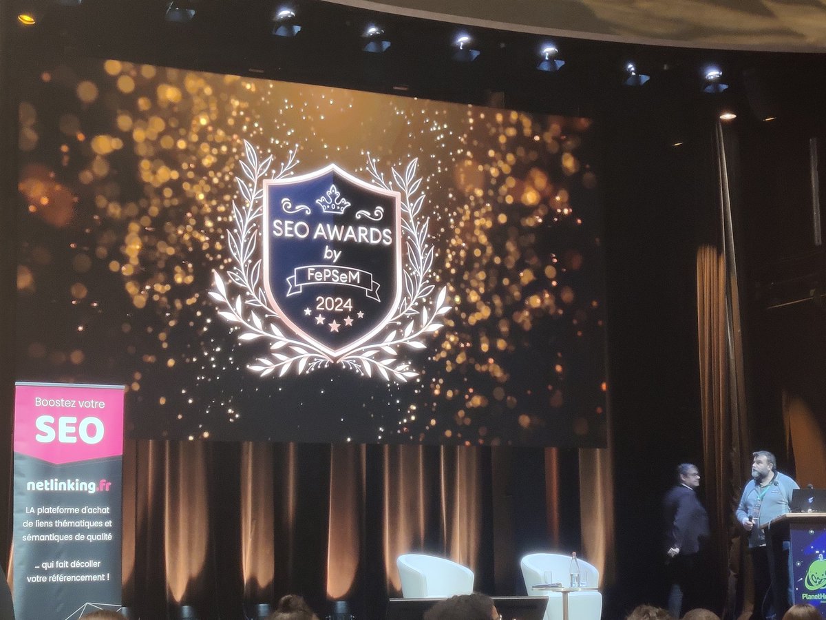Bravo à tous les lauréats des SEO Awards. Après une belle soirée, le SEOCamp'us reprend ce matin. RDV à 12h10 pour la conférence de Mikaël Priol #seocampus #fepsem #seocamp