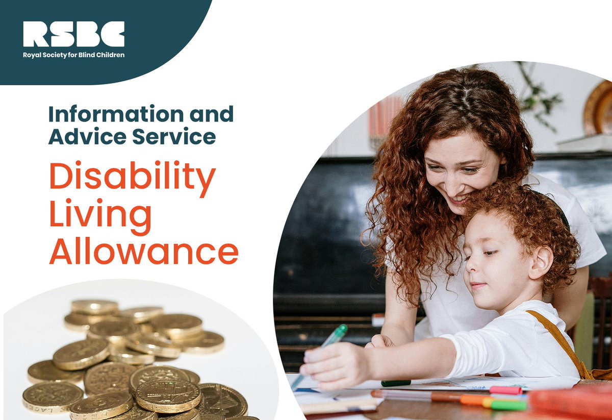 Did you know that with a #blind or #PartiallySighted child you may be eligible for #DisabilityLivingAllowance? It's a financial help for people who have extra care or mobility needs as a result of a disability, including vision impairment. 👉more info: rsbc.org.uk/for-families/a…