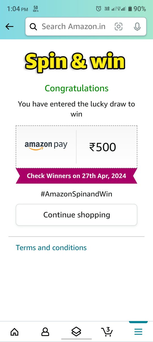 #AmazonSpinandWin #amazonindia #Amazon 
#AmazonPrime