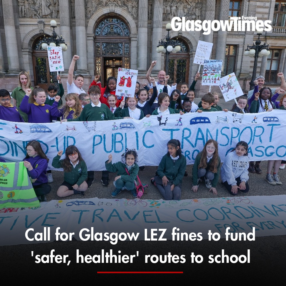 “We were waiting for my daughter to come out and there were cars idling. I suffer from asthma myself and I was struggling to breathe. My son became really sick for many days and was struggling to sleep.' Full story: glasgowtimes.co.uk/news/24275126.…