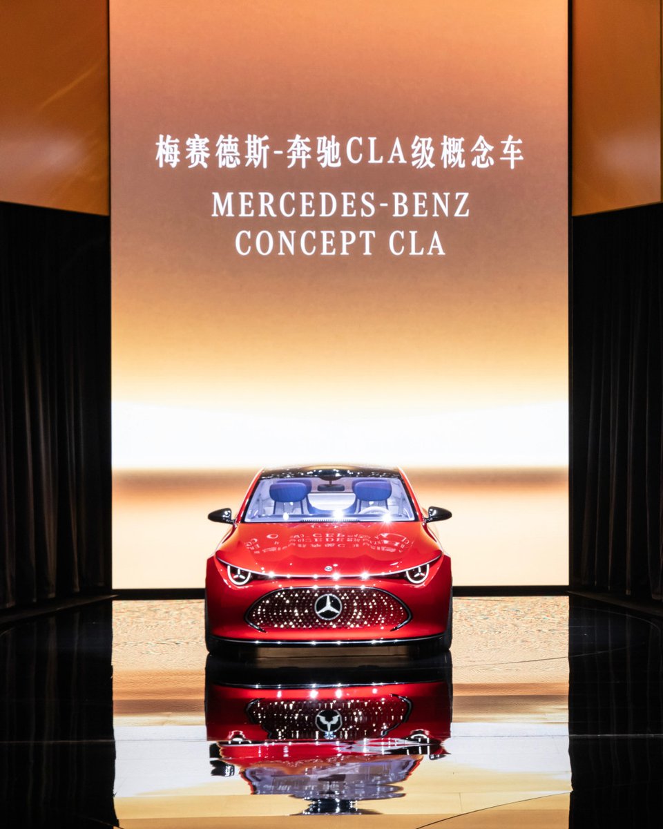 The first #MercedesBenz designed on the upcoming Mercedes Modular Architecture (MMA) is the #ConceptCLAClass, which celebrates its China show debut today. It offers close-to-production insights into the upcoming family of vehicles. More: media.mercedes-benz.com/article/16c10d…