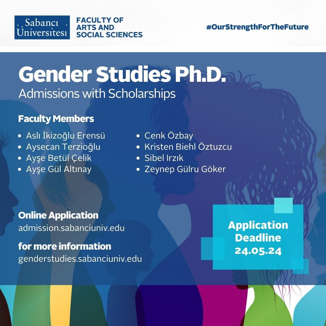 Cinsiyet ve cinsellik alanlarında çalışacak, bizlerle araştırma yapacak tam burslu doktora öğrencileri arıyoruz.

Feminizm, queer kuram, beden, aile ve akrabalık, erkeklikler, kesişimsellik, toplumsal hareketler ve aktivizm, cinsel sağlık...