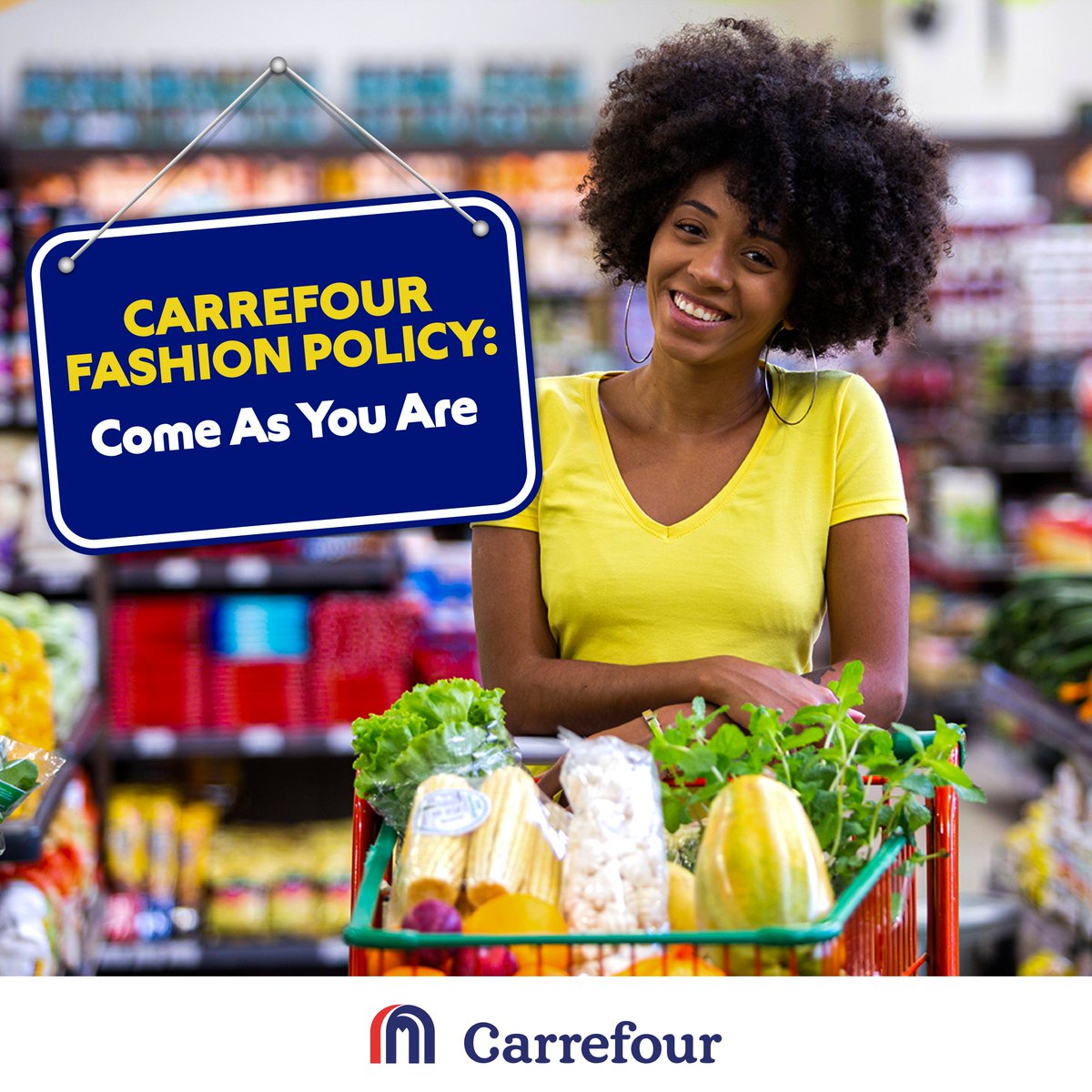 The best outfit😎 to shop in is anything that makes you happy and comfy. 

#ComeAsYouAre to Carrefour.

#MoreForYou #GreatMoments @MajidAlFuttaim