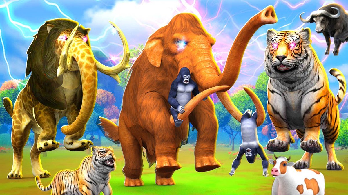 Woolly Mammoth and Baku Attack on Cartoon Cow Rescue by Gorilla - Prehistoric Animal Revolt Battles
youtu.be/HYSvBBVh4PY?si…
#prehistoricanimals #cowrescue #mammoth #animalrevolt #animalrevoltbattlesimulator