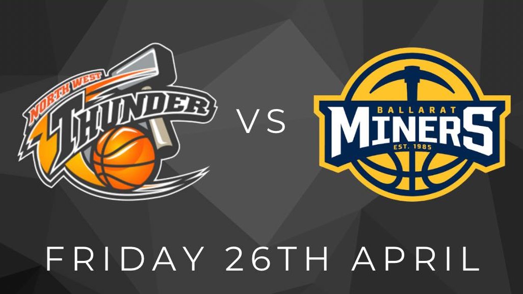 The @nwthunder are back at home tonight as part of a #NBL1South double header with the @LTornadoes against league powerhouse @BallaratMiners. Catch Moo Sturzaker and myself on the live stream call from 7.30pm if you can't make it to Ulverstone. nbl1.com.au/games/0c855ab5…