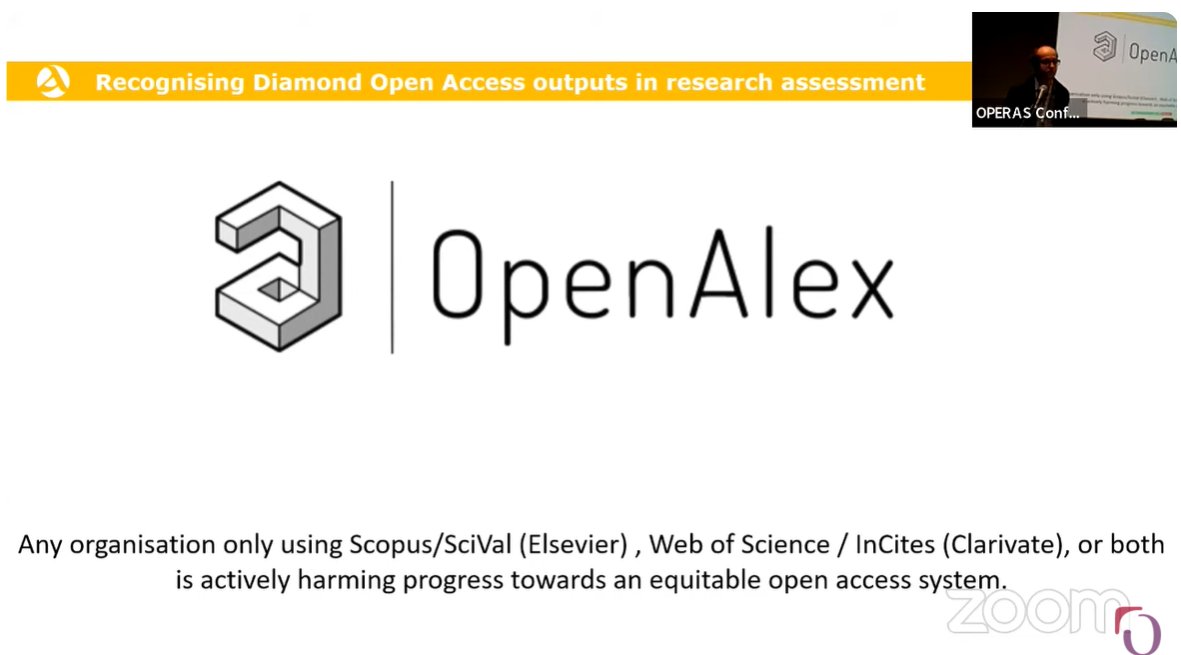 @rmounce giving insights on the #S2O & #DiamondOA model at #OPERAS2024  
@ArcadiaFund @unizd_official @OpenAlex_org