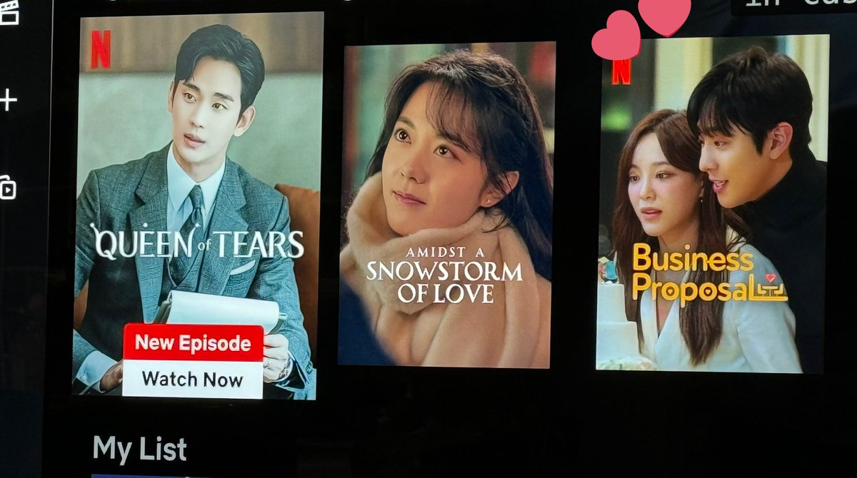 My current obsession are these three dramas ❤️. Business proposal will forever be in my “continue watching” 😂 And this display of BP is my favorite 🥰 I see my #hyojeong together🥰

#BusinessProposal #QUEENOFTEARS #AmidstASnowstormOfLove #Netflix