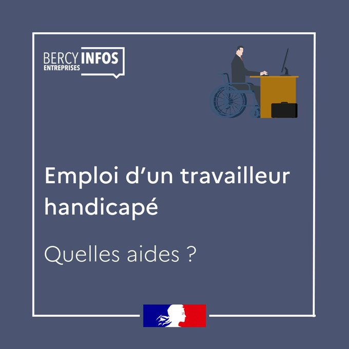 #Handicap #Mayenne L'inclusion au #travail est essentielle. En tant qu’employeur, vous pouvez bénéficier d’un accompagnement et d’aides pour faciliter l'intégration professionnelle des personnes en situation de handicap 👇 economie.gouv.fr/entreprises/ai… #Emploi #Recrutement