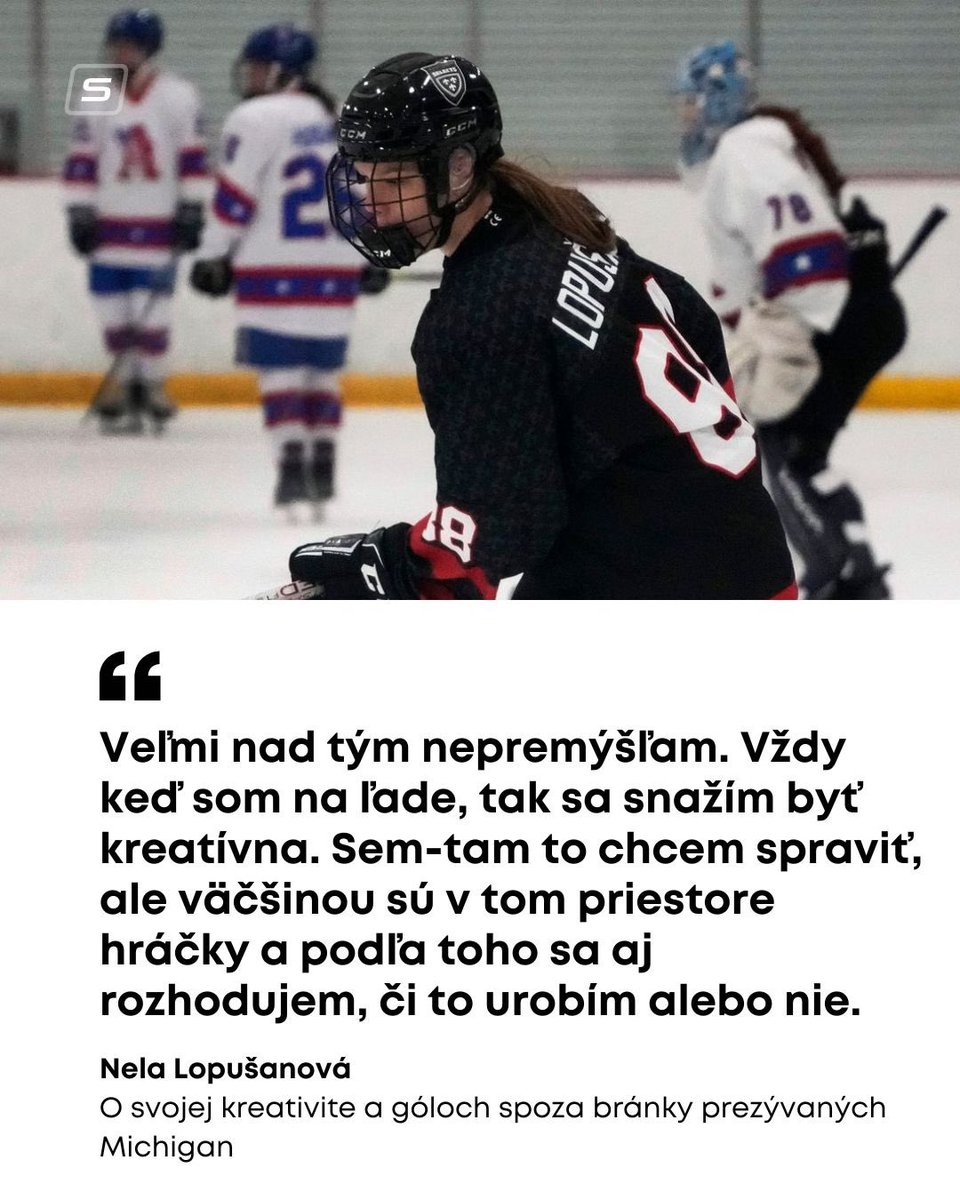 👀Pozrite sa, čo nám v rozhovore prezradila Nela Lopušanová!

🗣️'Posunula som sa nielen v hokeji, ale aj ako človek,' hodnotila svoj prvý rok v zámorí.

🔊Viac sa dozviete tu: sportnet.sme.sk/spravy/hokej-n…

#sport #sportnet #hokej #hockey #nelalopusanova